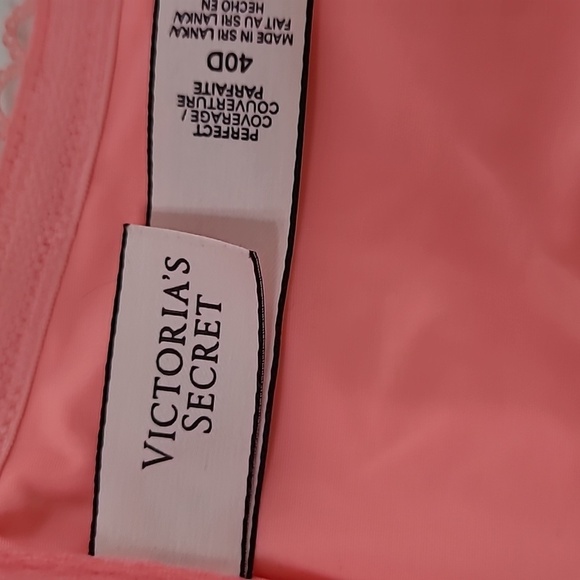 Victoria's Secret Pink with Silver Polka-dots Perfect Coverage Bra size 40D - Picture 6 of 7